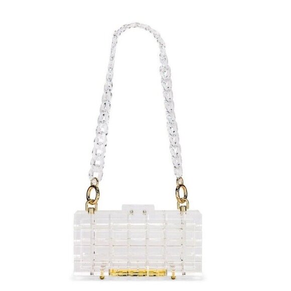 Amber Sceats Handbags - Amber Sceats Mini Shoulder Bag Clear Acrylic